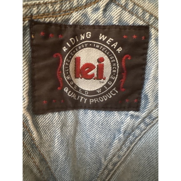 Vintage Y2K Womens Sz Large LEI Distressed‎ Stonewashed Overalls Carpenter USA - Picture 4 of 10